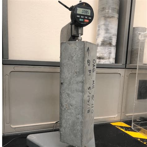 bespoke Shrinkage Testing|concrete drying shrinkage testing.